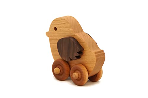 Wooden Toy Chicken Car by Little Wooden Wonders 1