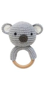 Bunny - Handmade Woolen Rattle for Toddlers Koala Design