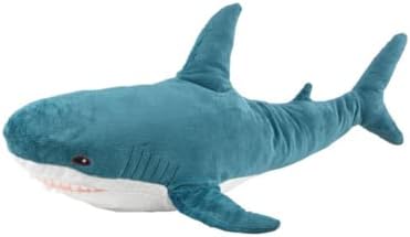 Giant Blue Shark Plush Pillow Toy for Kids