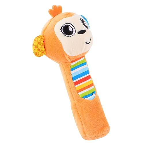 Milisten Plush Animal Rattle with Orange Fabric