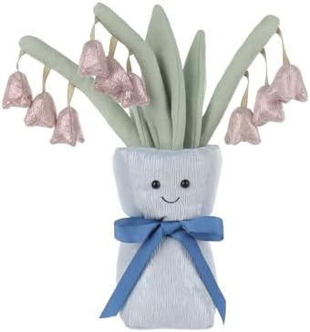 Apricot Lamb Lily of the Valley Vase Plush Toy for Kids