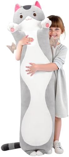 Mewaii Long Cat Plush 20 Inches Kids Body Pillow