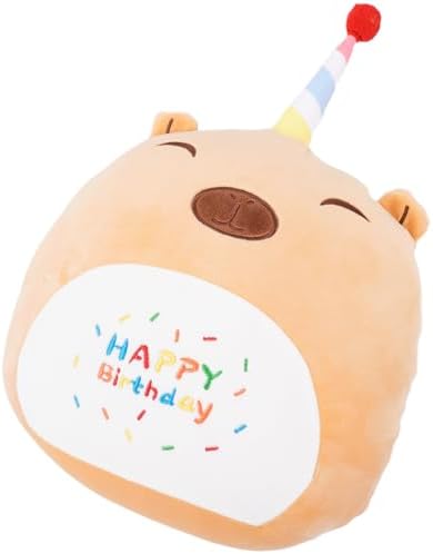 16 Inch Plush Brown Capybara Hugging Pillow