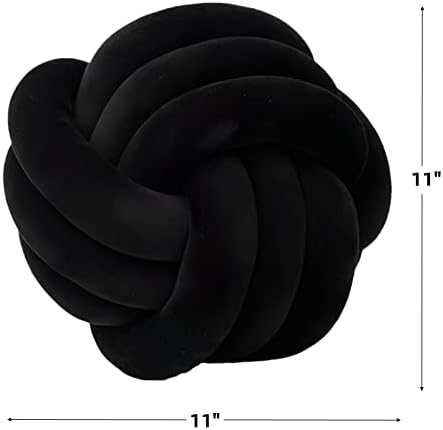 KEBAIHUA Knot Ball Pillow Handmade Plush Throw Cushion for Kids Room 1