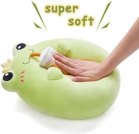 Large Frog Plush Pillow Toy 13 Cuddle Huggable Stuffed Animal