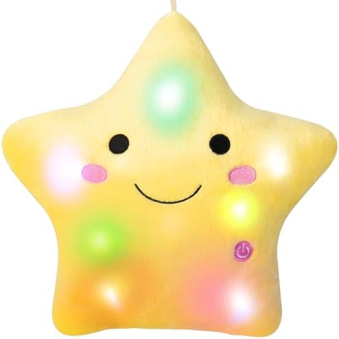 DearSun 13 Twinkle Star Plush Pillow Night Light