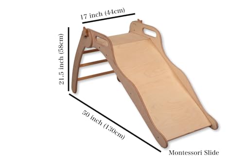 Kidodido Montessori Wooden Freestanding Slide
