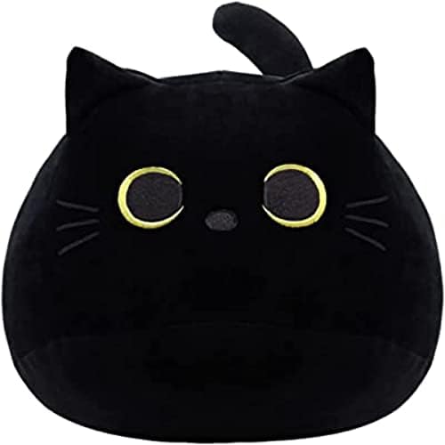Black Cat Plush Pillow 16-Inch Soft Plush Toy