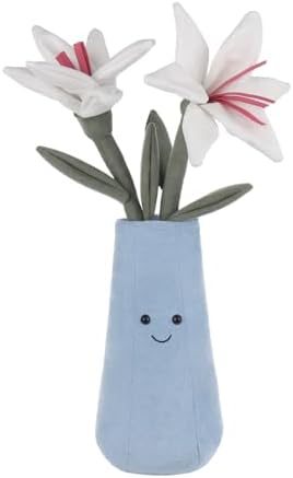 Apricot Lamb Potted Flower Lily Vase Plant Stuffed Animal 138 Inches