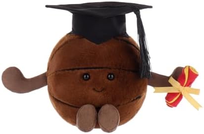 Apricot Lamb Graduated Basketball Plush Toy for Kids