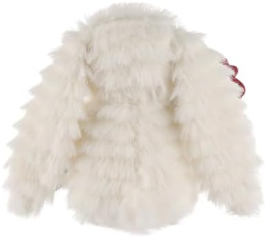 Apricot Lamb Huffy Rabbit with Rose Plush Toy