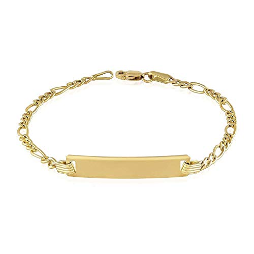 TOUSIATTAR 14K Yellow Gold Baby ID Bracelet