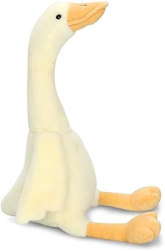 Soft White Goose Plush Toy Pillow for Kids