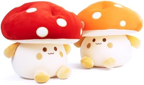Nuokin 12 Inch Cute Mushroom Plush Pillow Toy