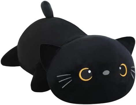 SQEQE Weighted Black Cat Plush 138 Inch 16 Lbs