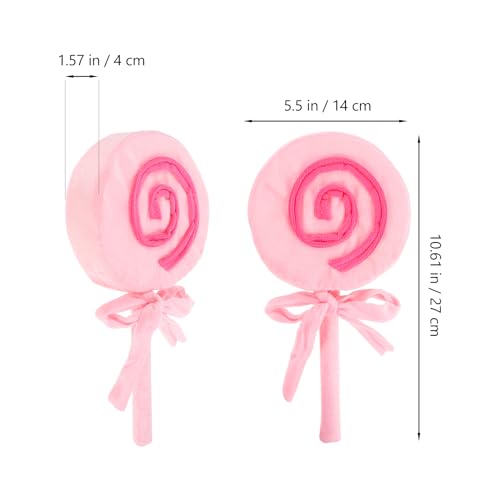 LUOZZY 3 Pcs Candy Lollipop Plush Pillow