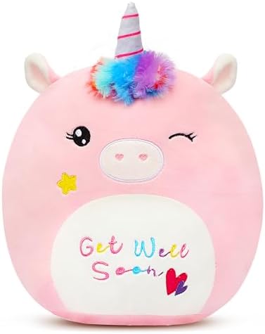 Easfan Get Well Soon Unicorn Plush Pillow 1