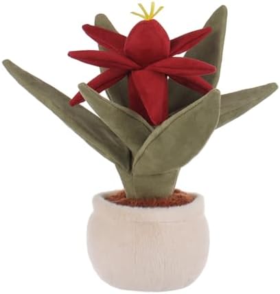 Apricot Lamb Red Vriesea Bromeliad Plant Stuffed Animal