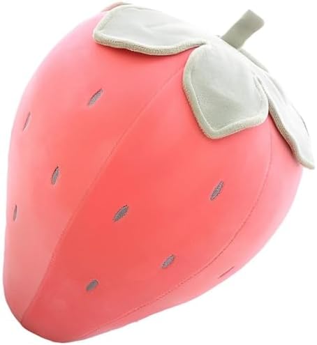PUXU Cute Strawberry Plush Pillow for Kids