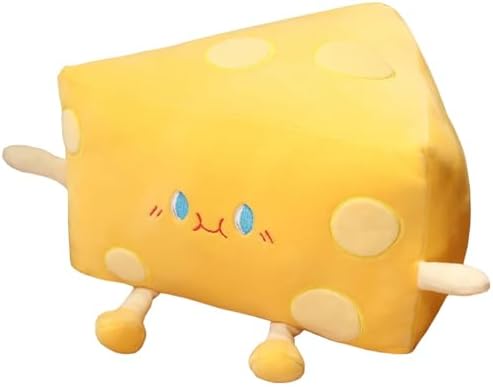 Cheese Stuffed Plush Pillow - Kids Toy for Home Decor