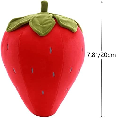 Cute Fruit Strawberry Plush Pillow for Kids - Soft Red 78 Inches