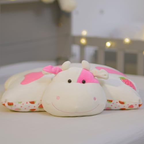 Pillow Pets - Sweet Strawberry Cow Plush Pillow