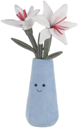 Apricot Lamb Potted Flower Lily Vase Plant Stuffed Animal 138 Inches