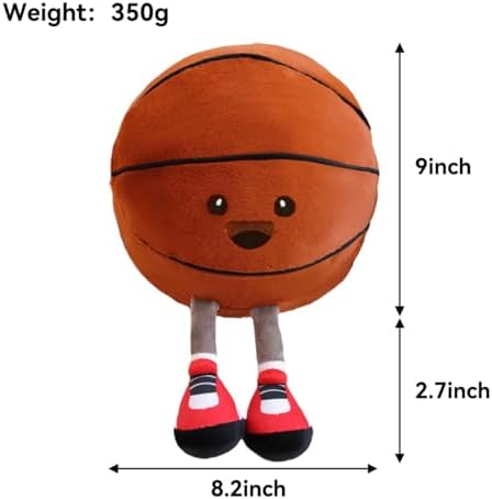Cute Basketball Plush Pillow Toy for Kids