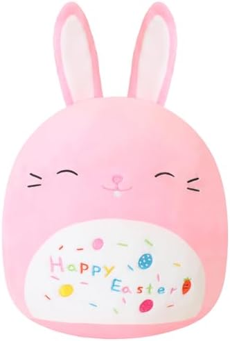 Pink Bunny Plush Stuffed Animal Toy Soft Rabbit Plushie