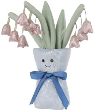 Apricot Lamb Lily of the Valley Vase Plush Toy for Kids