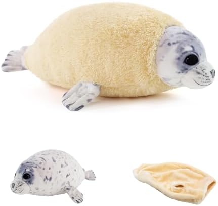 20 Molting Seal Plush Pillow Chubby Blob Seal Stuffed Animal