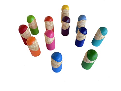 Waldorf Montessori Peg Dolls for Toddlers