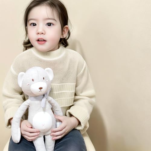 STOLLEEN 2pcs Cute Teddy Bear Bunny Stuffed Animal Set