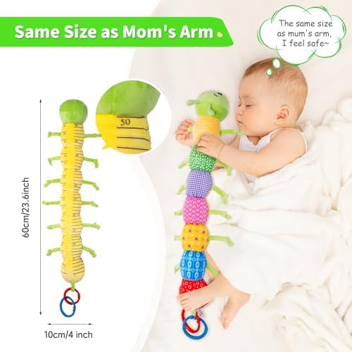 PADONISE Musical Plush Stuffed Animal Toy for Newborns 0-12 Months