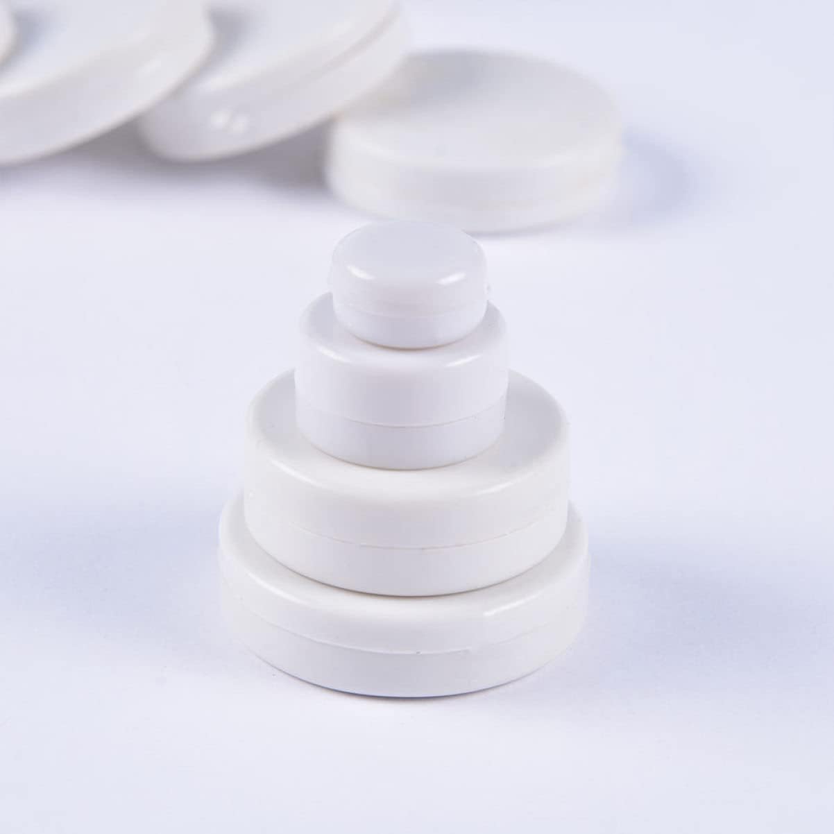 Homoyoyo 100Pcs Rattle Ring Boxes for Baby and Pet