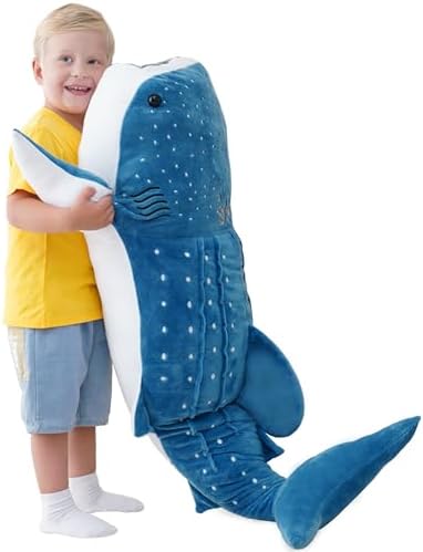 39-Inch Whale Shark Plush Pillow Toy