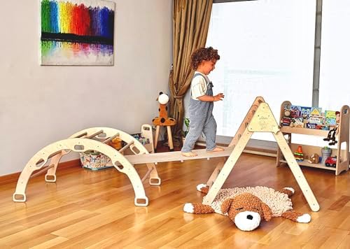 Kidodido Montessori Wooden Climbing Set for Kids