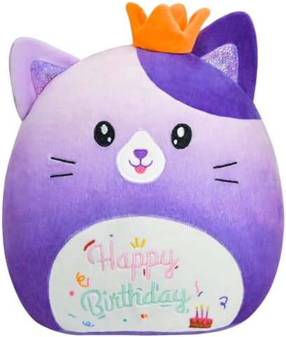 12 Inch Gradient Purple Cat Plush Pillow Toy