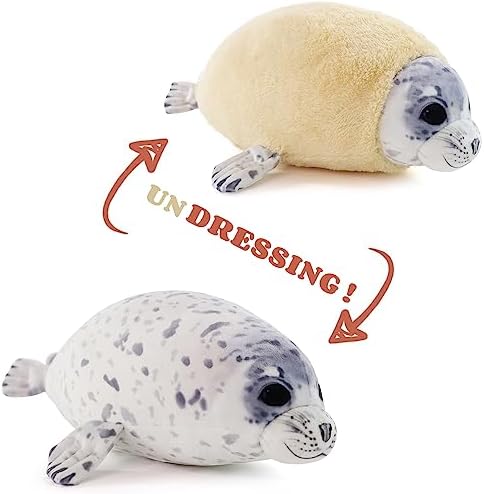 Furvena Chubby Blob Seal Plush Pillow Toy 12 Inch