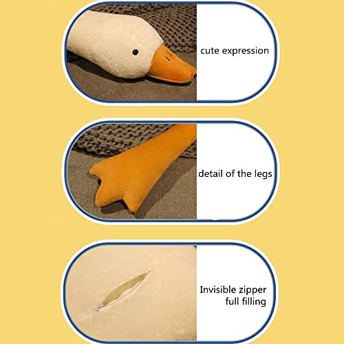FANGYU Goose Plush Pillow Toy Big White Swan for Everyone