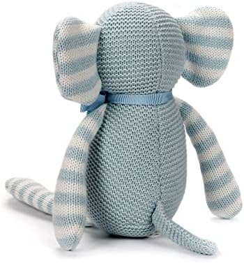 FLUFFYFUN Organic Baby Toys Blue Elephant 71 Inch
