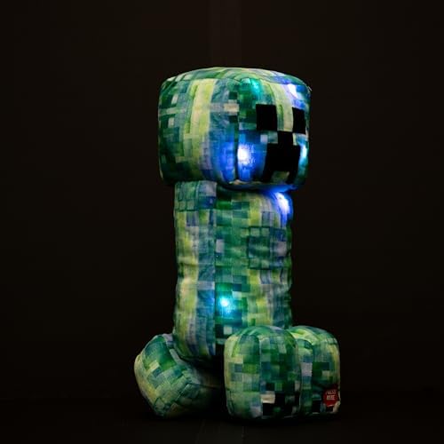 Jay Franco Minecraft Creeper Pillow Buddy - LED Light Up Plush 16 Inches