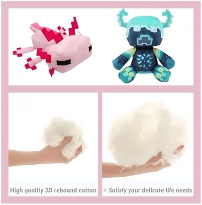 Cherry Bunny 2-Pack Plush Toys 10-inch Warden and 12-inch Axolotl