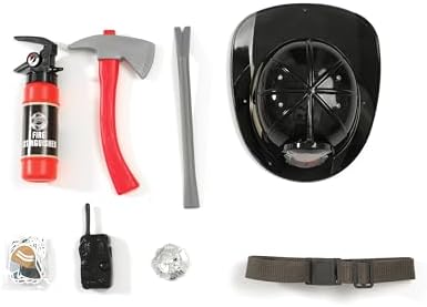 Kosgraiy Kids Firefighter Costume with 9pcs Accessories