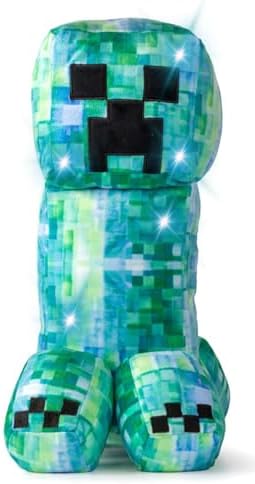 Jay Franco Minecraft Creeper Pillow Buddy - LED Light Up Plush 16 Inches