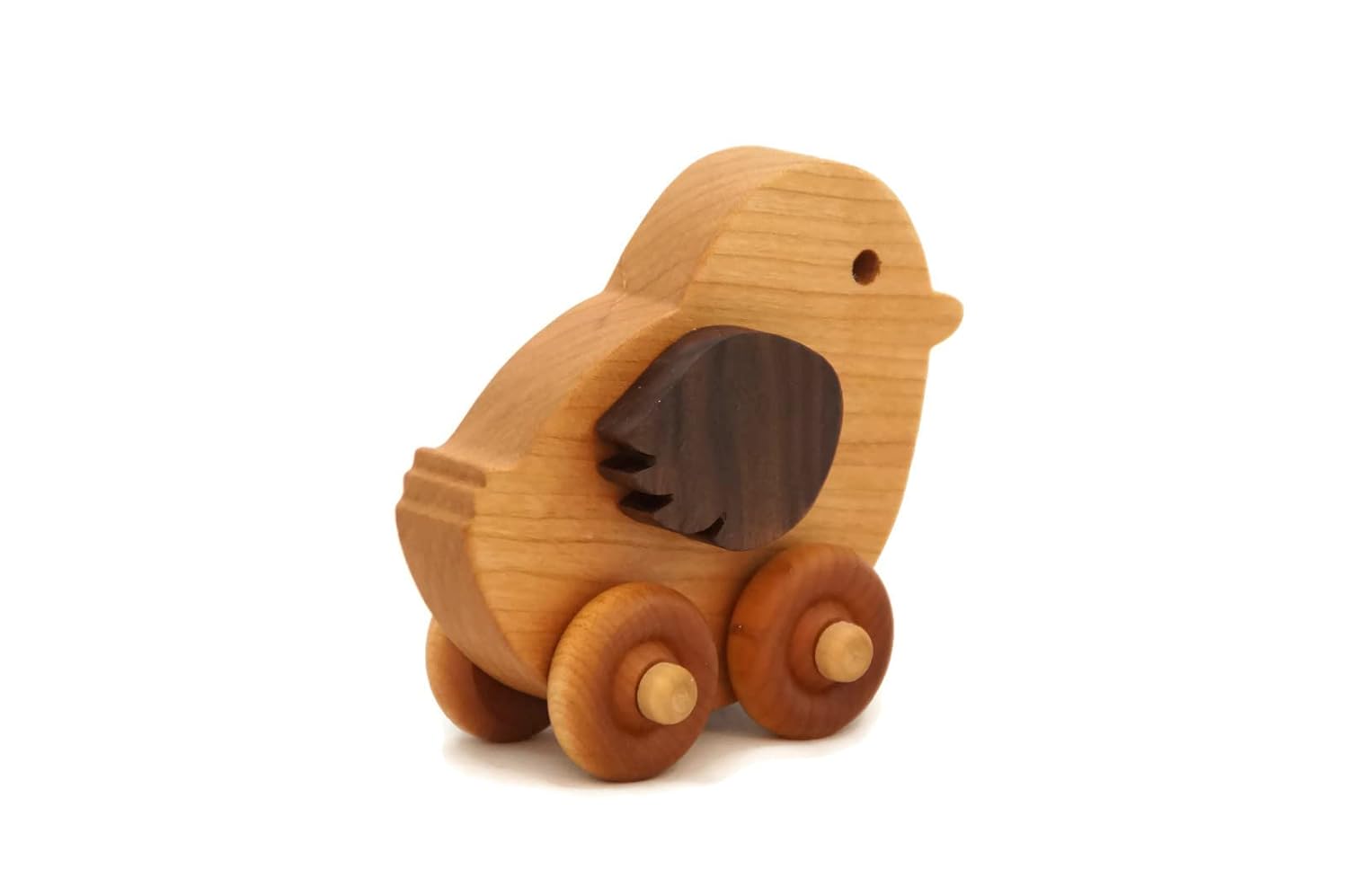 Wooden Toy Chicken Car by Little Wooden Wonders 1