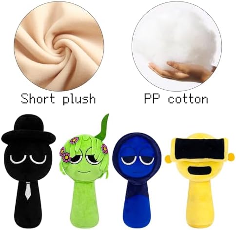 Sprunki Plush Toys 10 Pcs - Horror Game Inspired Stuffed Animals