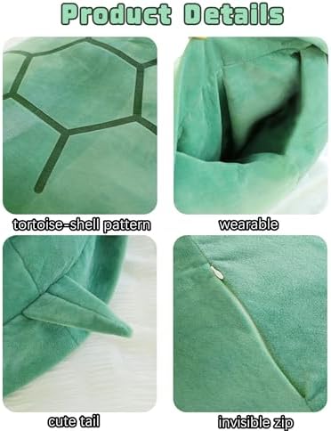 40 Inch Wearable Turtle Shell Plush Pillow for Adults