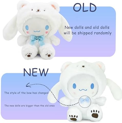Kawaii Cartoon White Bear Plush Soft Toy Doll