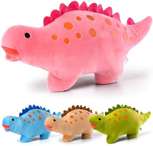BB FUN HOUSE Dinosaur Pillow Plush Pink